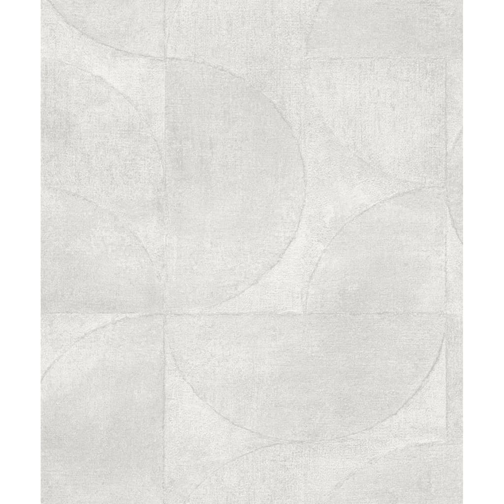 Noordwand Papel Vintage Deluxe Graphic Circle Look beige metalizado