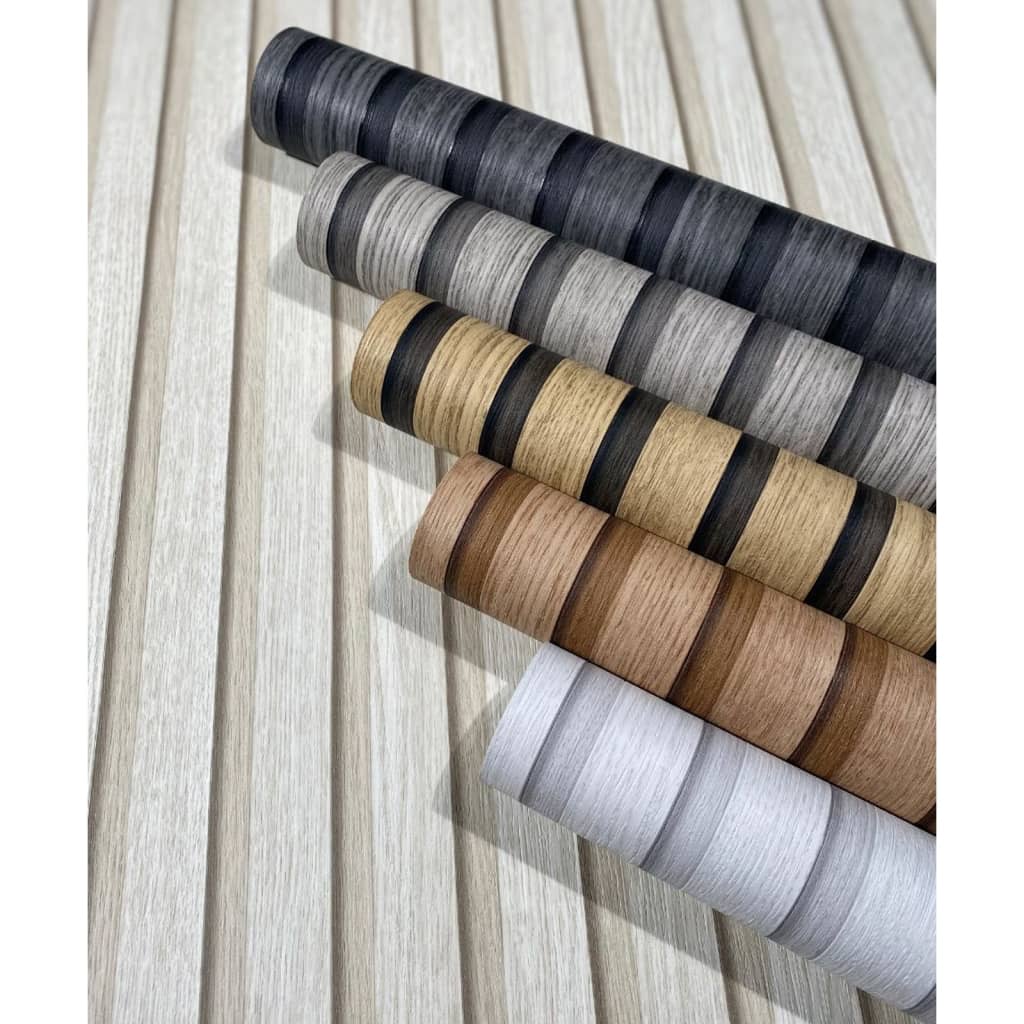 Noordwand Papel pintado Botanica Wooden Slats negro y gris Noordwand