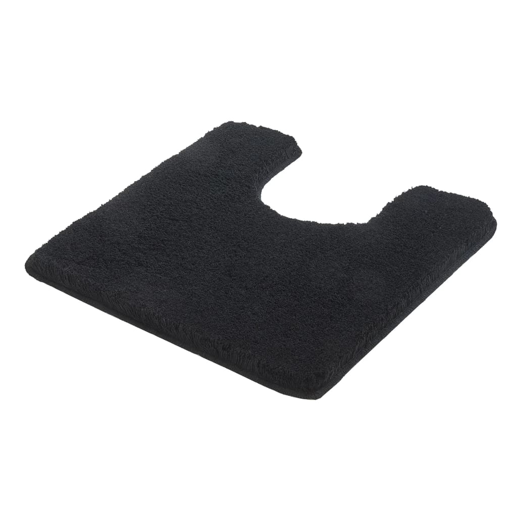 Kleine Wolke Alfombra de baño para inodoro Relax negro 55x55 cm