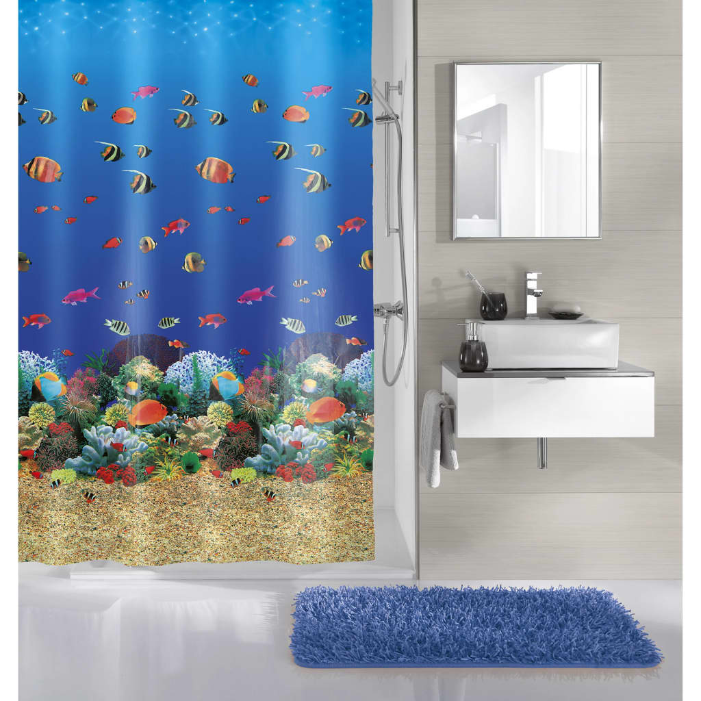 Kleine Wolke Shower Curtain Multicolor 180x200 cm