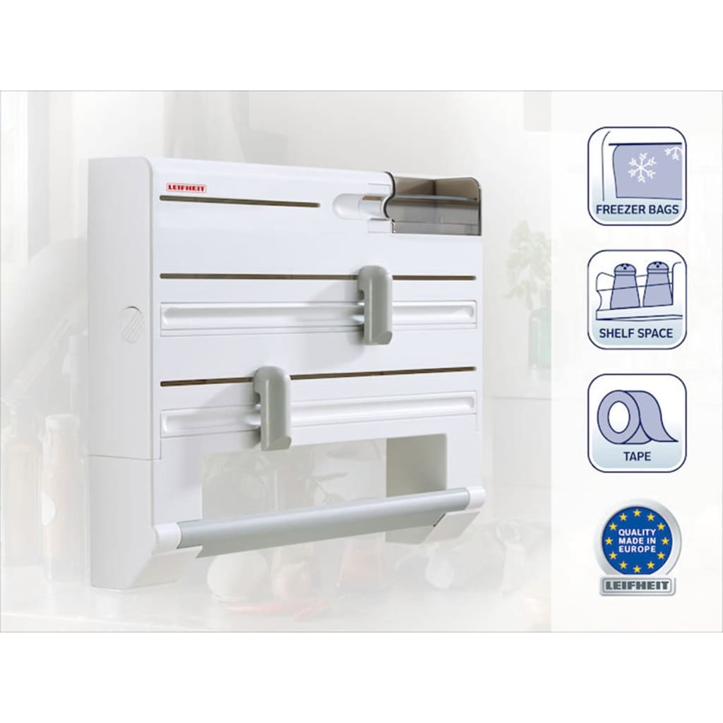 Leifheit Portarrollos de cocina de pared Parat Plus blanco 25723