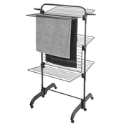 Comfort tower 420 vertical clothesline in black v6917 - Vetonek