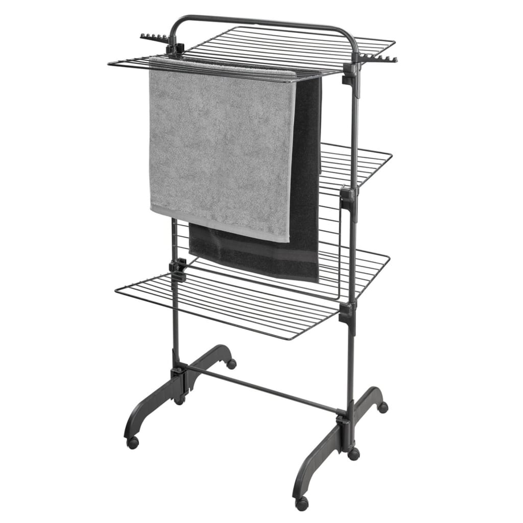 Comfort tower 420 vertical clothesline in black v6917 - Vetonek