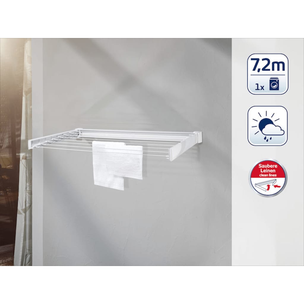 Leifheit Tendedero de pared Telegant 72 Protect 83305