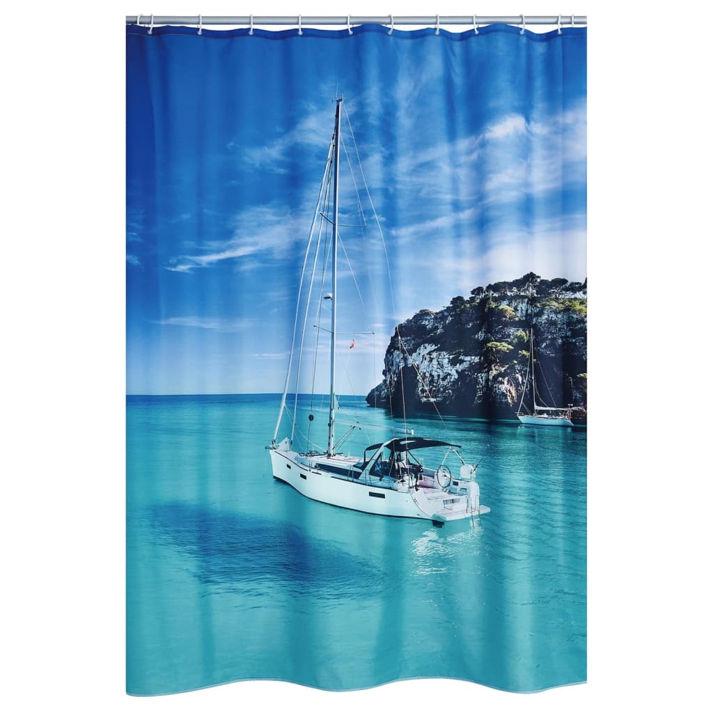 RIDDER Cortina de ducha Sailboat 180x200 cm