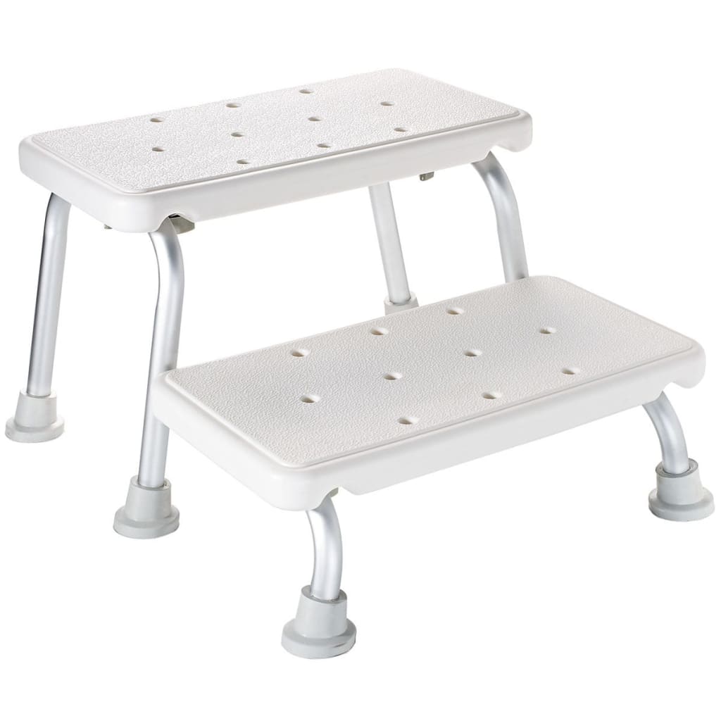 RIDDER Taburete de dos niveles blanco 150 kg A0102001