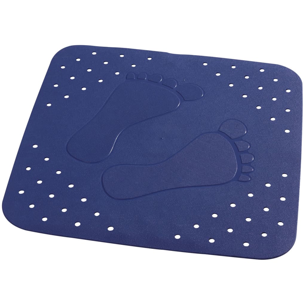 RIDDER Alfombrilla baño antideslizante Plattfuß 54x54 cm azul 67263