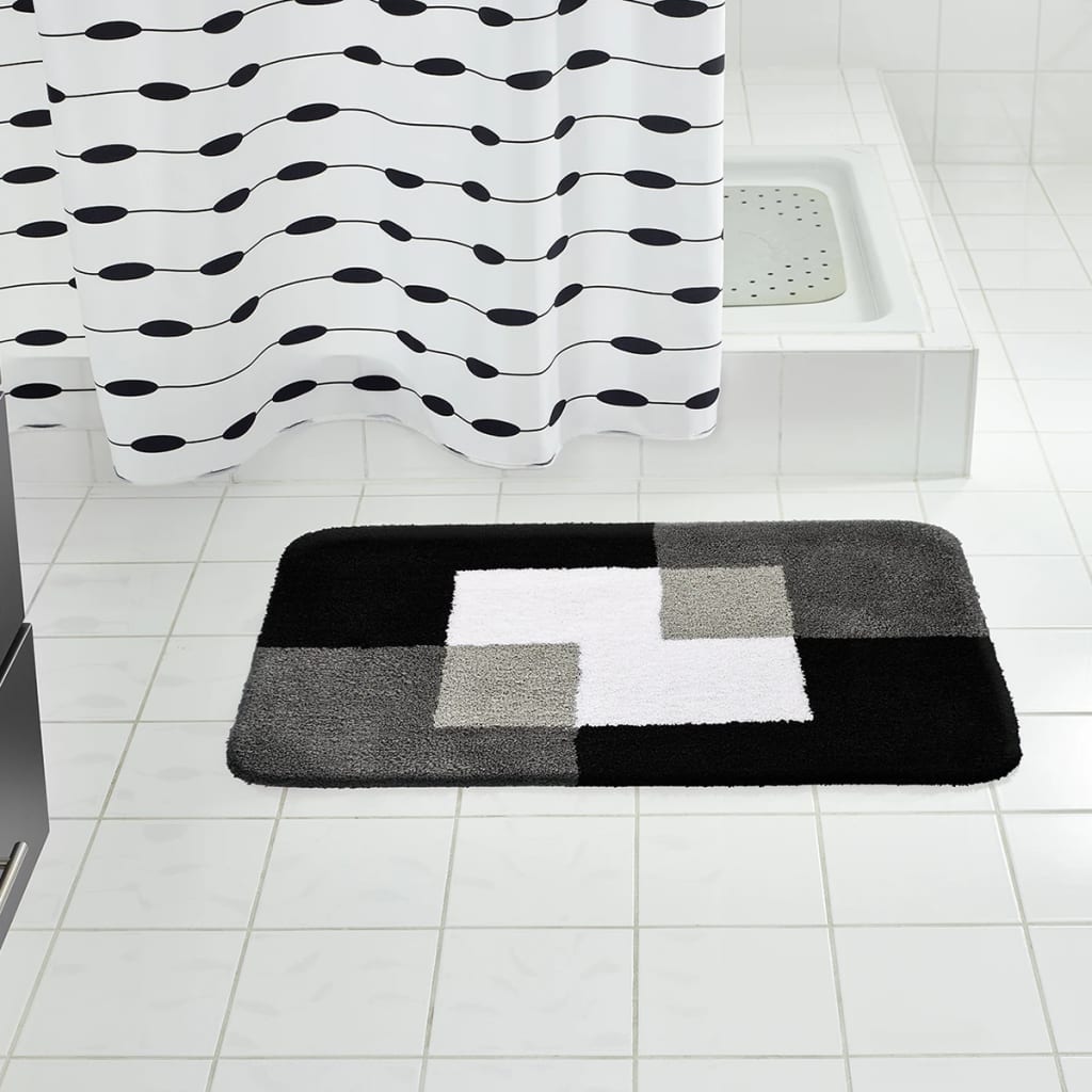 RIDDER Alfombrilla de baño Coins 60x90 cm gris 7103307