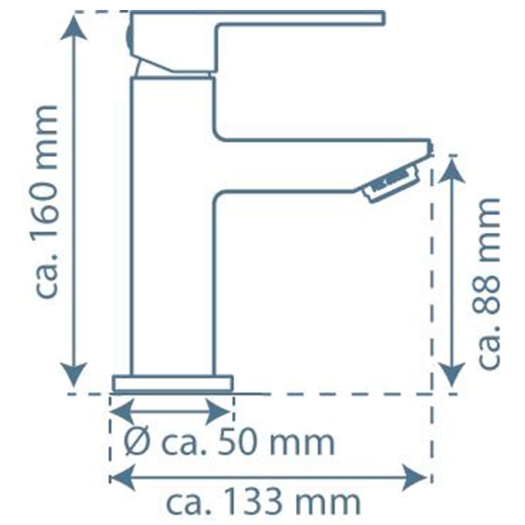 SCHÜTTE Grifo monomando mezclador de lavabo TOKYO II cromado SCHÜTTE