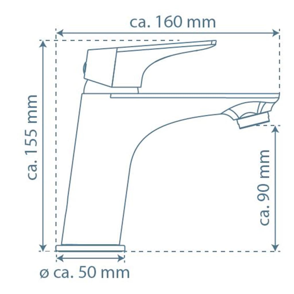 SCHÜTTE Grifo monomando de lavabo BOSTON cromado SCHÜTTE