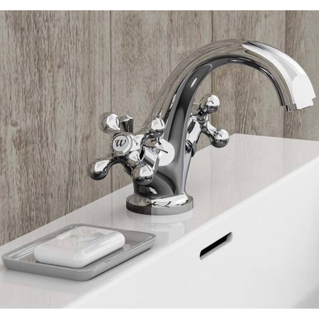 SCHÜTTE Grifo mezclador de lavabo 2 mandos ELK cromado SCHÜTTE