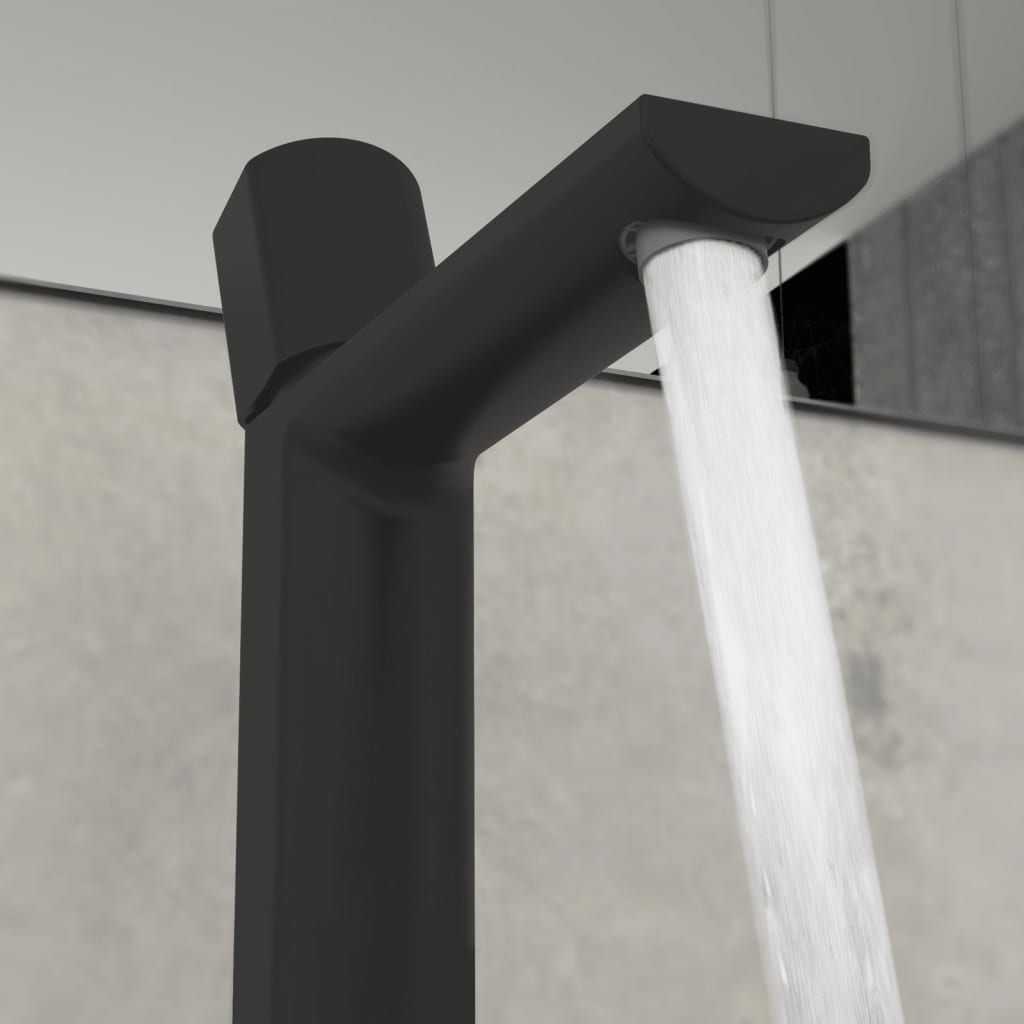 SCHÜTTE Grifo monomando de lavabo NEW YORK negro mate SCHÜTTE