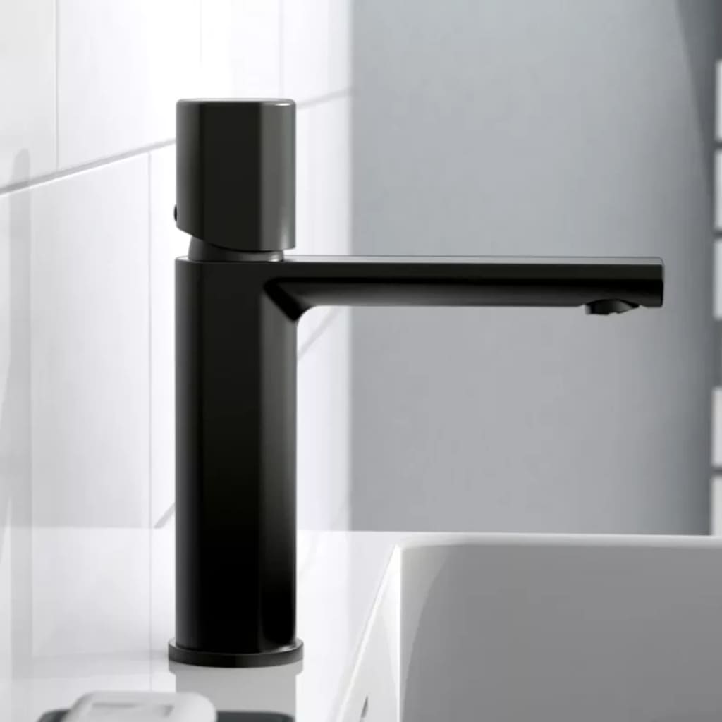 SCHÜTTE Grifo monomando de lavabo NEW YORK negro mate SCHÜTTE