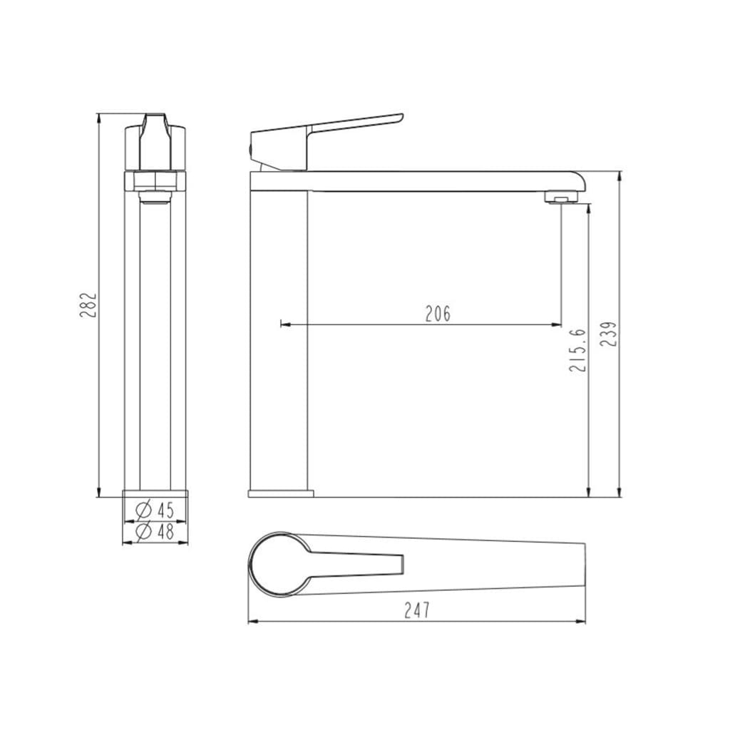 SCHÜTTE Grifo mezclador para fregadero VITA negro mate SCHÜTTE