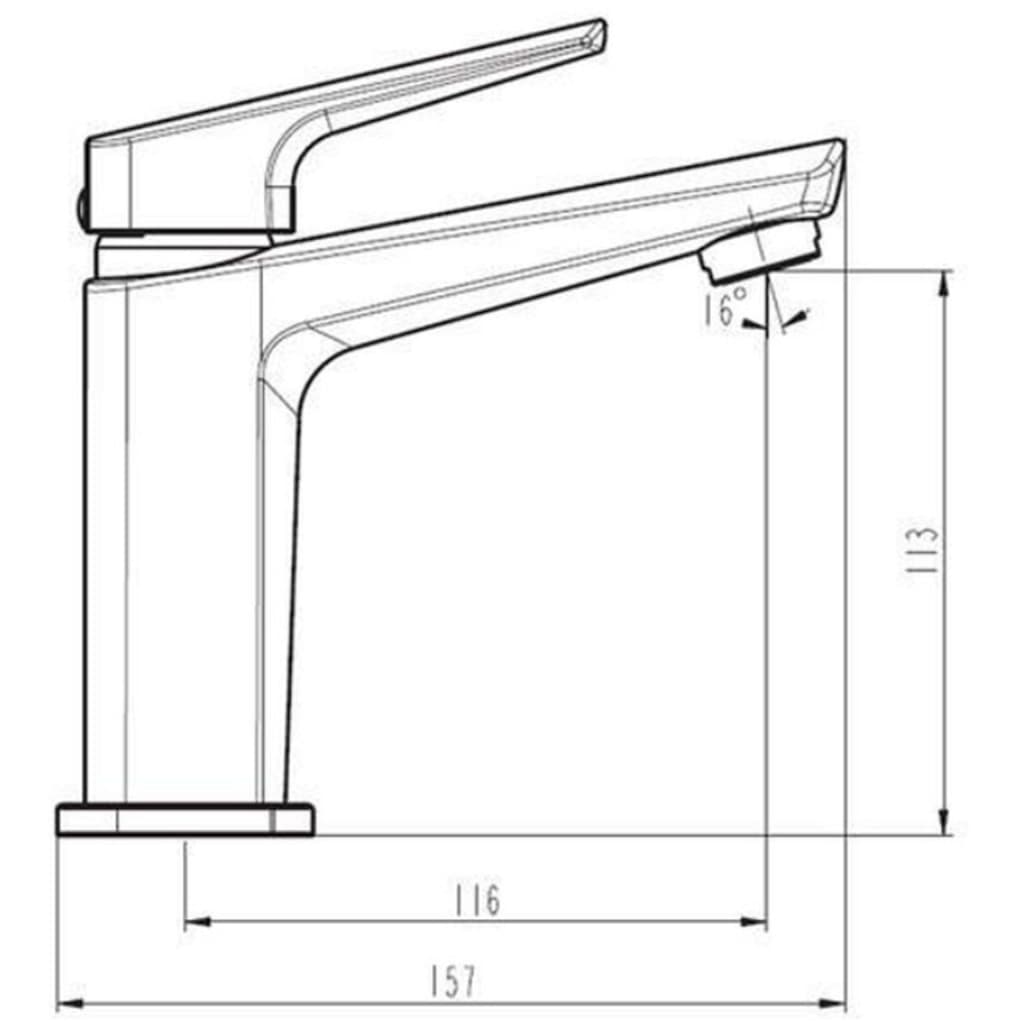 SCHÜTTE Grifo mezclador de lavabo RAVEN cobre mate SCHÜTTE