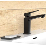 Grifo mezclador de lavabo raven negro mate v0166 - Vetonek