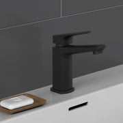 Grifo mezclador de lavabo raven negro mate v0166 Vetonek