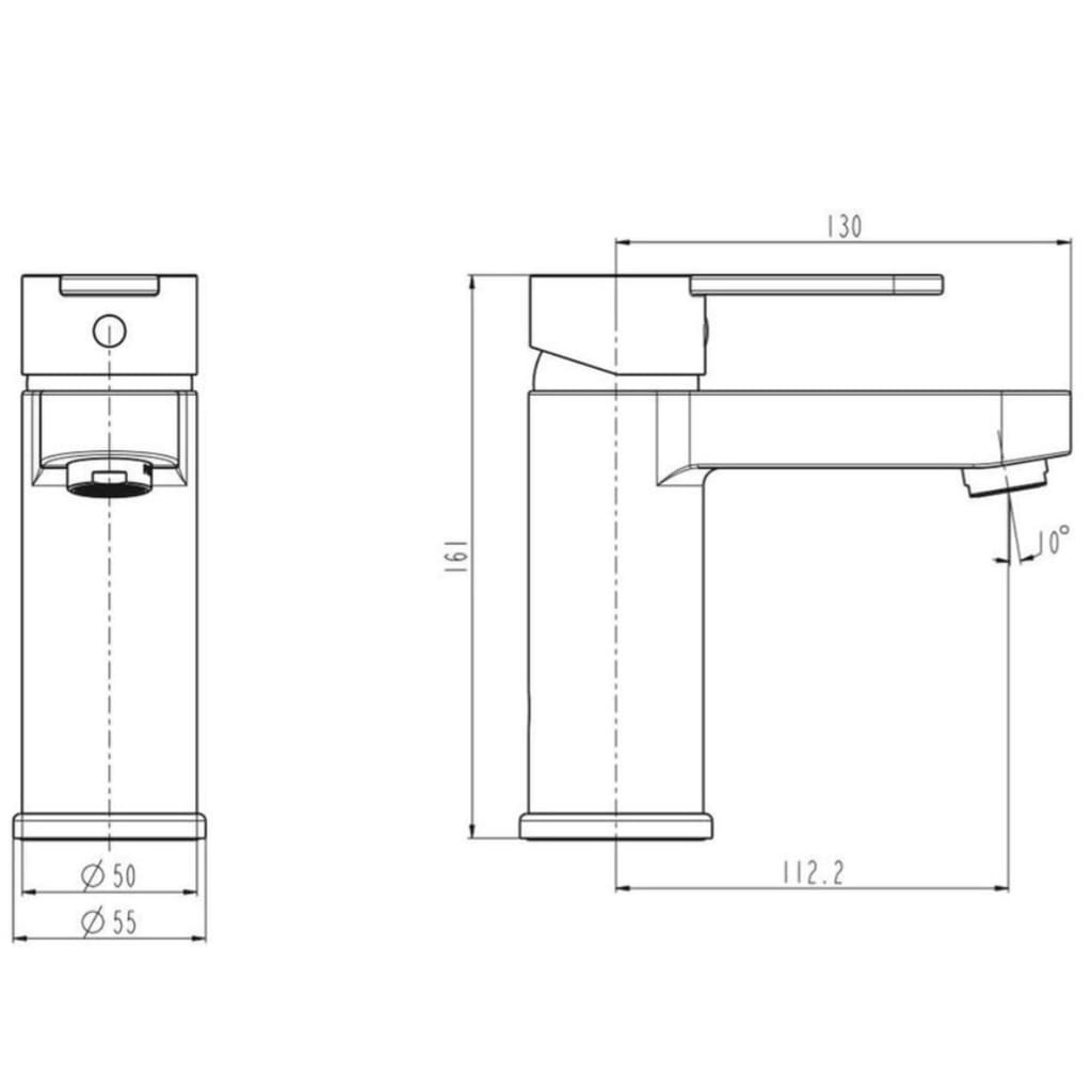 SCHÜTTE Grifo mezclador de lavabo ELEPHANT cromado SCHÜTTE