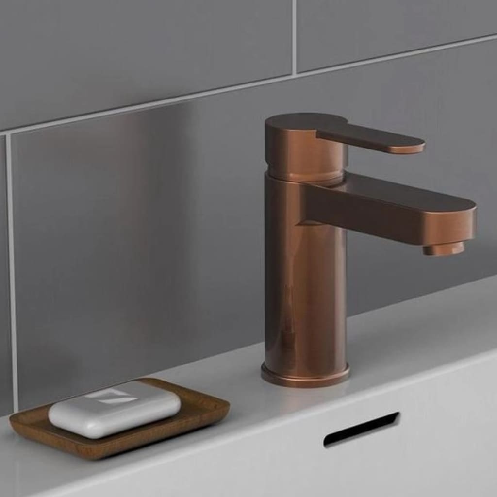 SCHÜTTE Grifo mezclador de lavabo ELEPHANT cobre mate