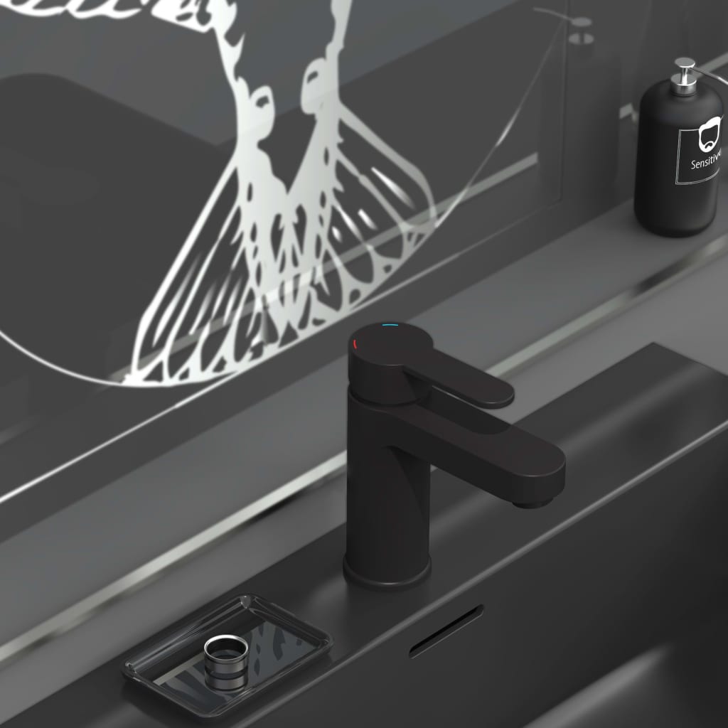 Grifo mezclador de lavabo elephant negro mate v2160 - Vetonek