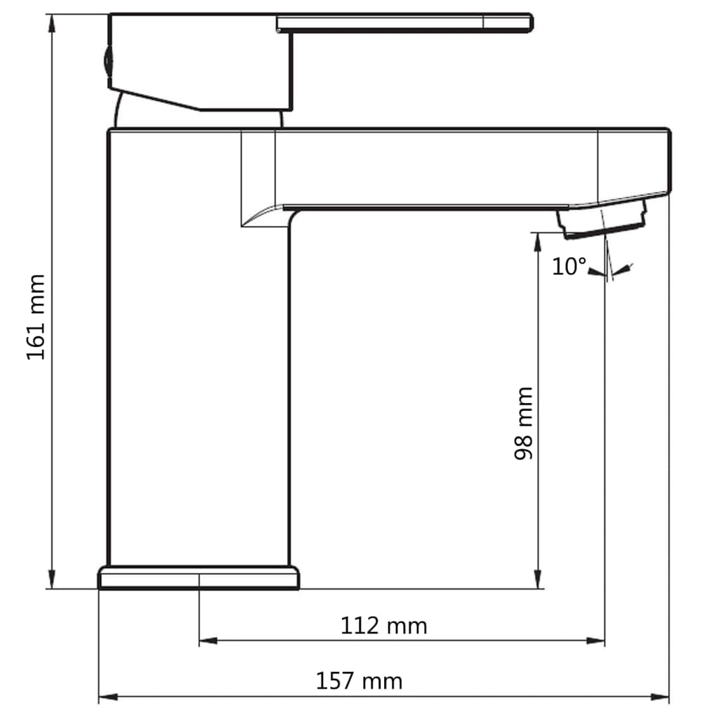 Schütte Grifo Matte black sink mixture