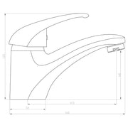 Grifo mezclador de lavabo calvino cromado v2107 - Vetonek