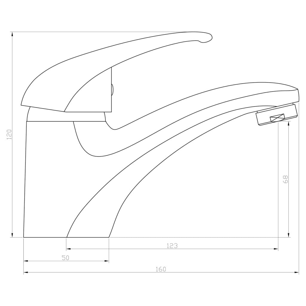 SCHÜTTE Grifo mezclador de lavabo CALVINO cromado SCHÜTTE