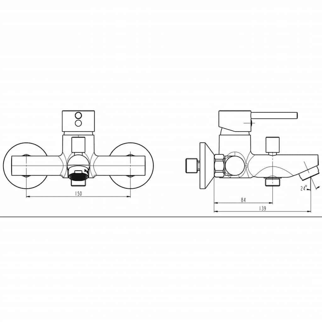 Schütte Tap Monomando bainu nahasketa Laurena Chrome