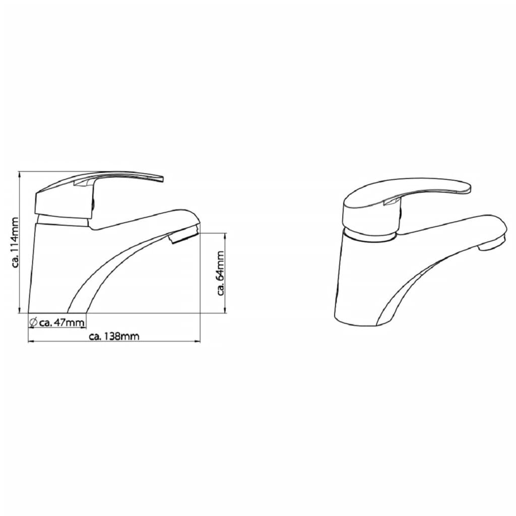 SCHÜTTE Grifo mezclador de lavabo con sensor SIRANI cromado SCHÜTTE