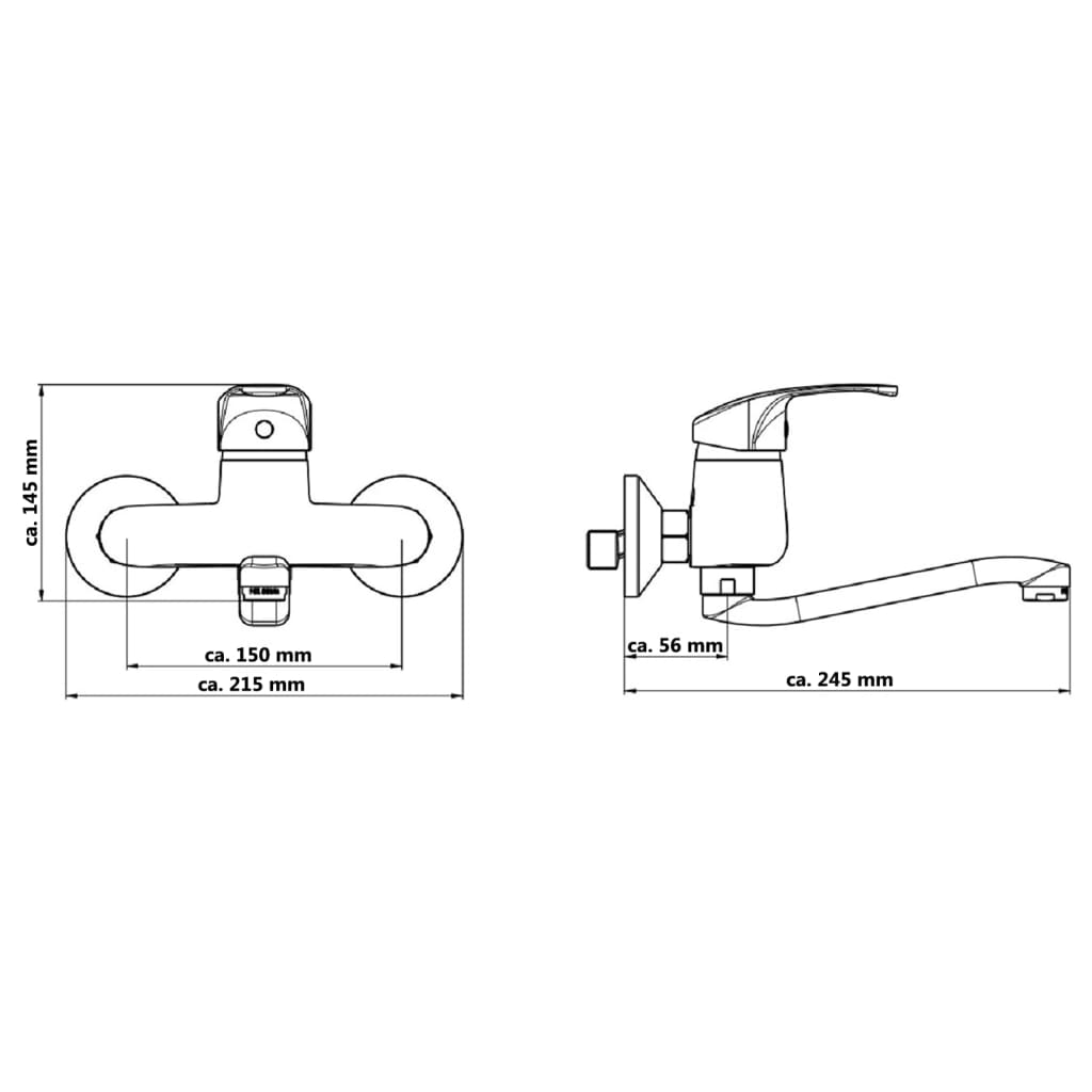 SCHÜTTE Grifo mezclador de lavabo ORAZI cromado SCHÜTTE