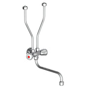 Vetonek Grifo mezclador de fregadero bimando baja presión cromo