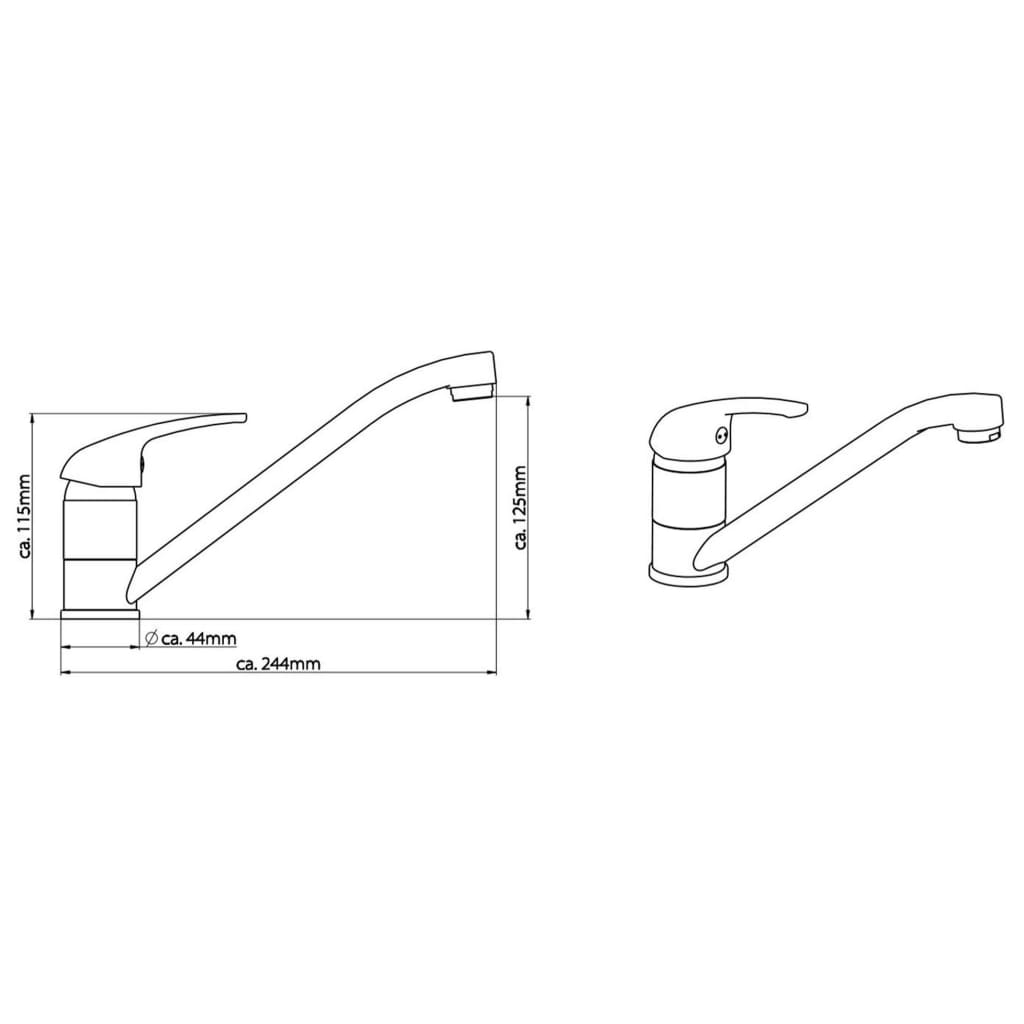 SCHÜTTE Grifo mezclador de bañera ATHOS PLUS cromado SCHÜTTE