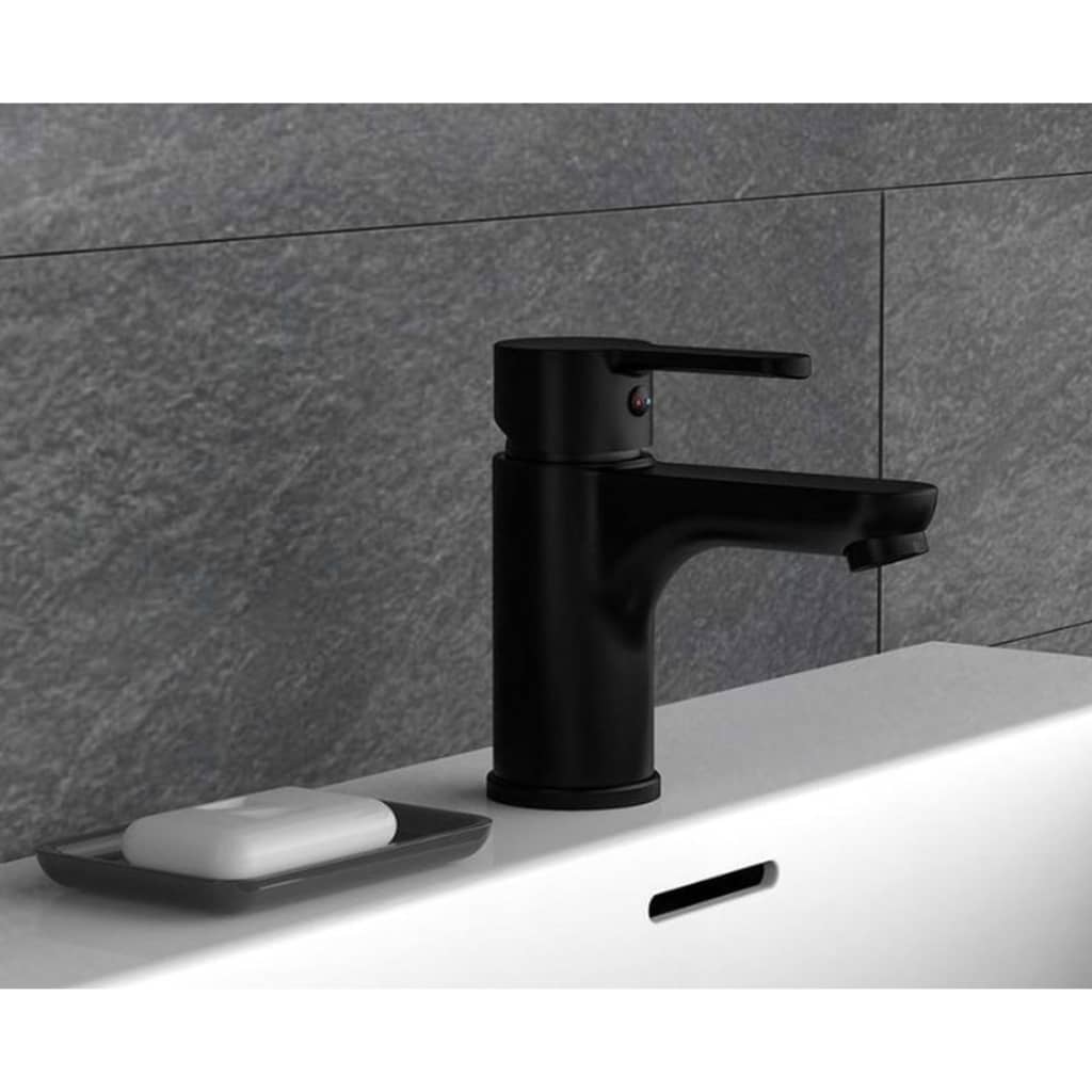 SCHÜTTE Grifo mezclador de lavabo DENVER negro mate SCHÜTTE