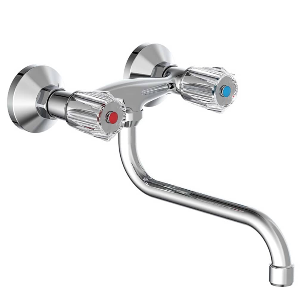 SCHÜTTE Grifo mezclador de lavabo bimando BRILLANT cromo