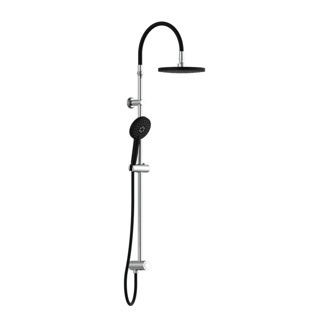 Schütte Fixed Shower Set Matao Rain Black Crome Mate