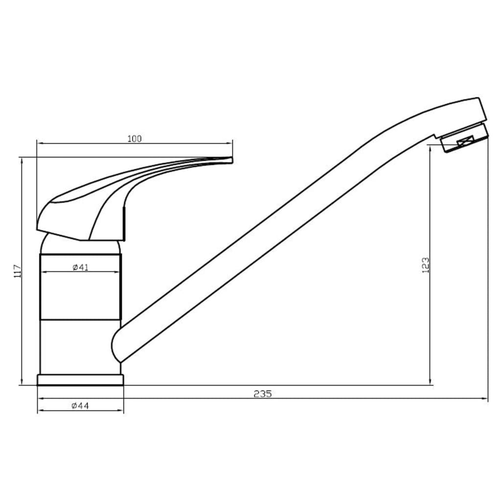 SCHÜTTE Grifo mezclador de lavabo ATHOS cromado SCHÜTTE