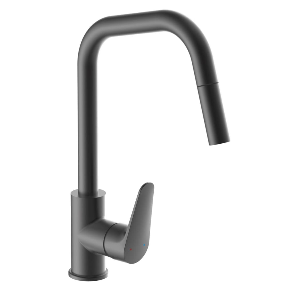 Schütte tap monomando cuisine with removable spout seattle graphite matte