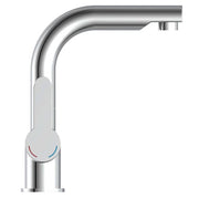 Grifo mezclador de lavabo con ducha extraíble london cromado v7106 - Vetonek