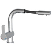 Grifo mezclador de lavabo con ducha extraíble london cromado v7106 - Vetonek