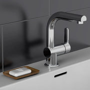 Grifo mezclador de lavabo con ducha extraíble london cromado v7106 Vetonek