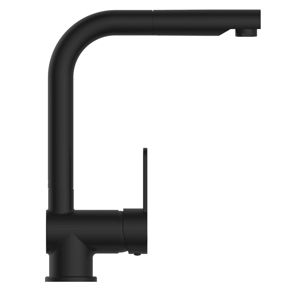 Schütte tap monomando kitchen with removable spush london black matt