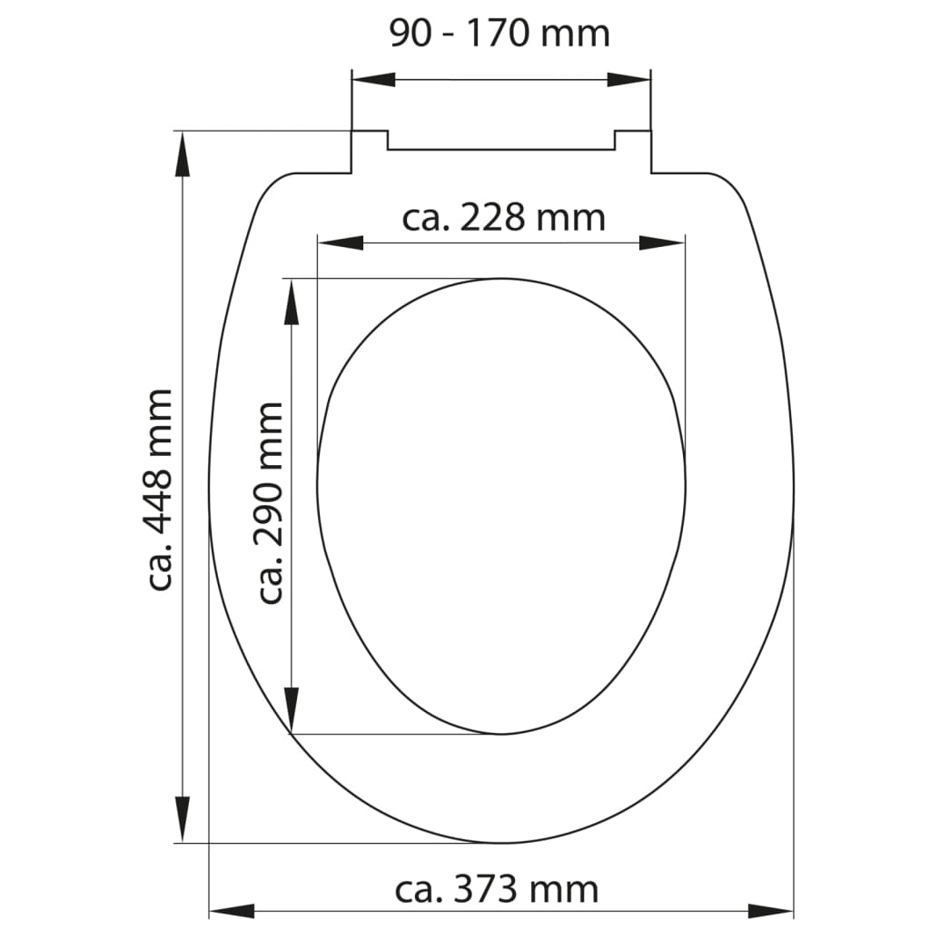 SCHÜTTE Asiento de inodoro con cierre suave FROG KING vidaXL