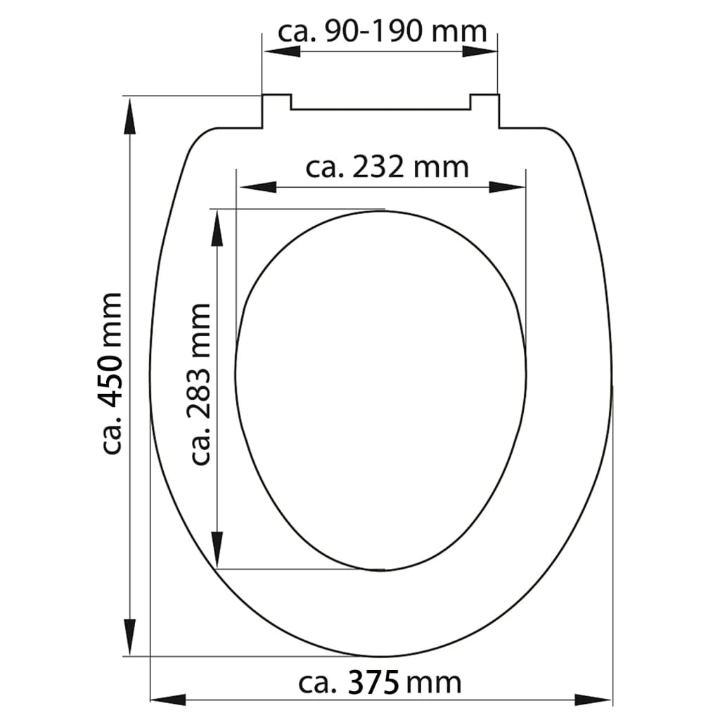 SCHütte WC Cap Tancament Ràpid Alliberament Gray Duroplast