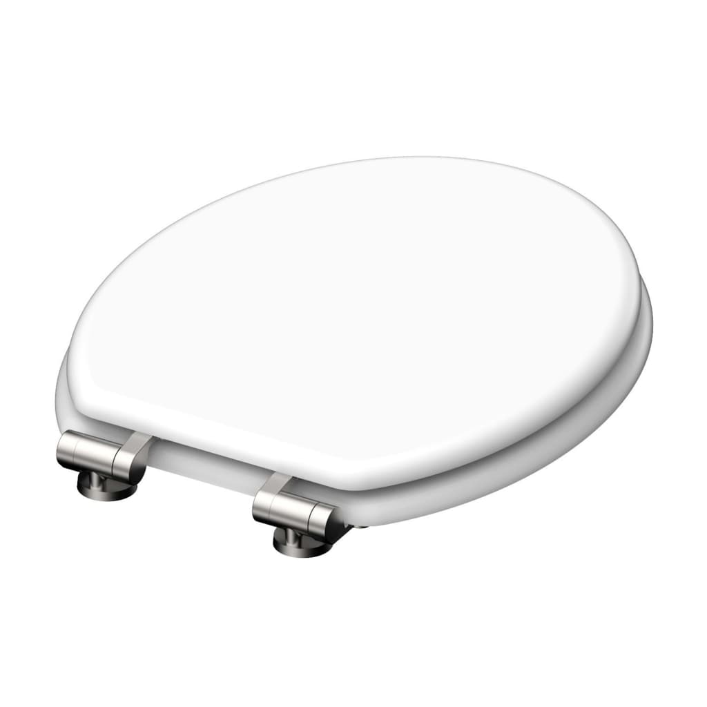 Schütte White Wood Core Toilet Seat