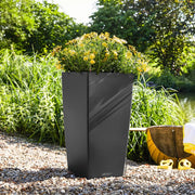 LECHUZA Macetero CUBICO Color 40 ALL-IN-ONE pizarra 13158 V1584 Vetonek