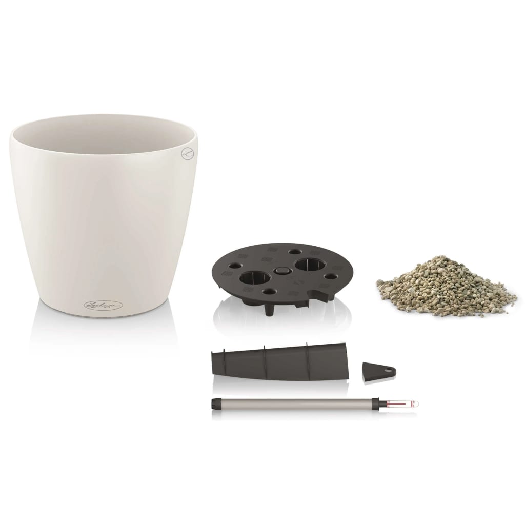 LECHUZA Macetero Classico Color 28 ALL-IN-ONE blanco brillante 13190 V1904 Vetonek