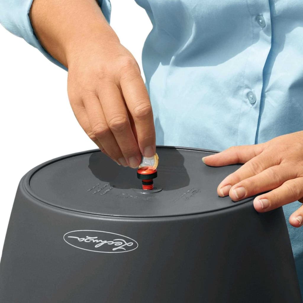 LECHUZA Macetero Classico Color 28 ALL-IN-ONE gris pizarra 13204 V2048 Vetonek