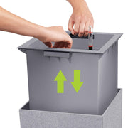 LECHUZA Macetero CANTO Stone 30 High ALL-IN-ONE gris piedra V6008 Vetonek