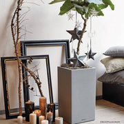 LECHUZA Macetero CANTO Stone 30 High ALL-IN-ONE gris piedra V6008 Vetonek