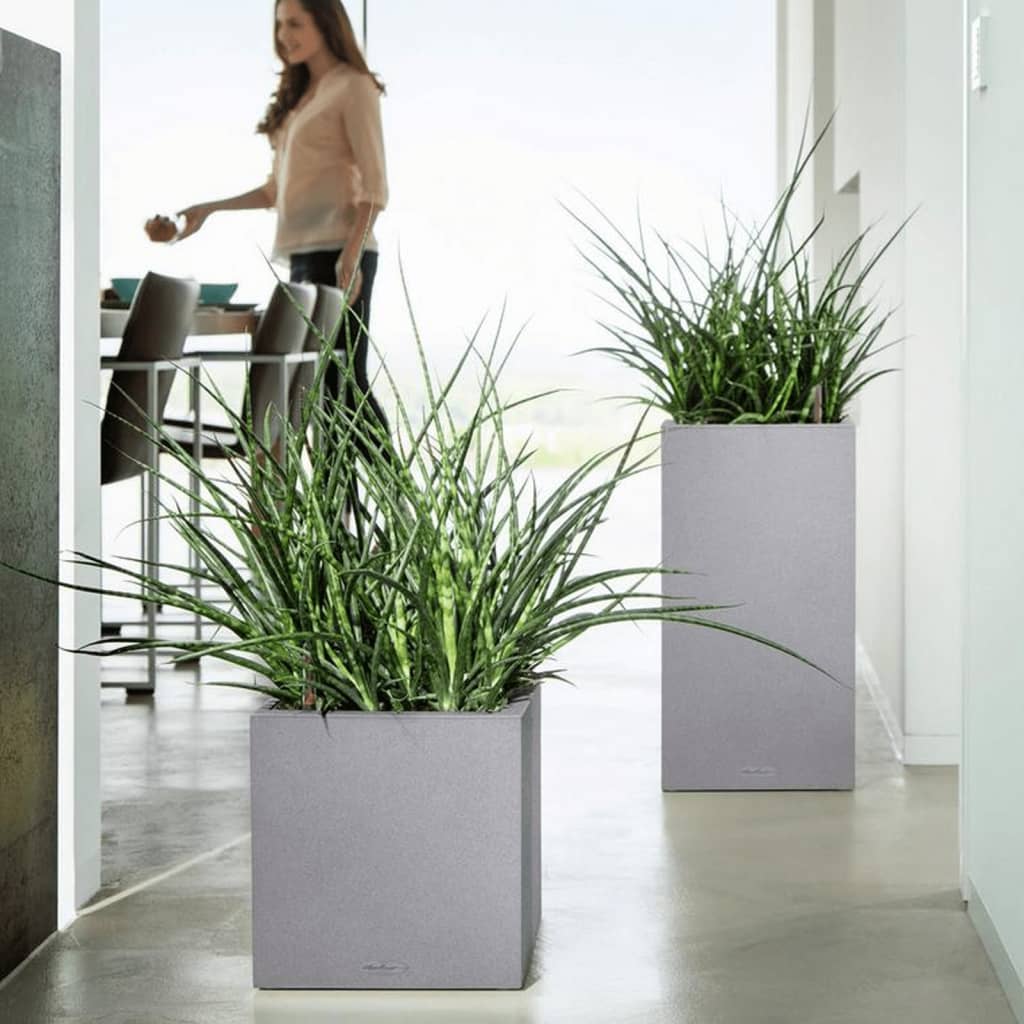 LECHUZA Macetero CANTO Stone 30 High ALL-IN-ONE gris piedra V6008 Vetonek